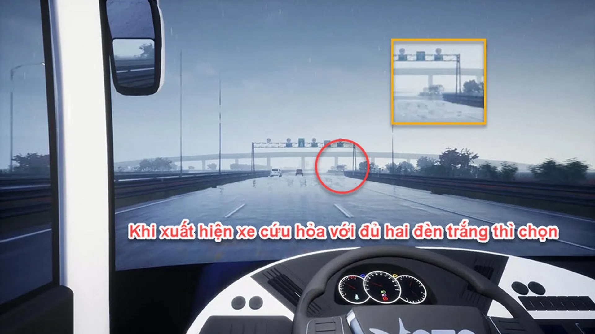 Xe cứu hỏa cắt ngang giao lộ