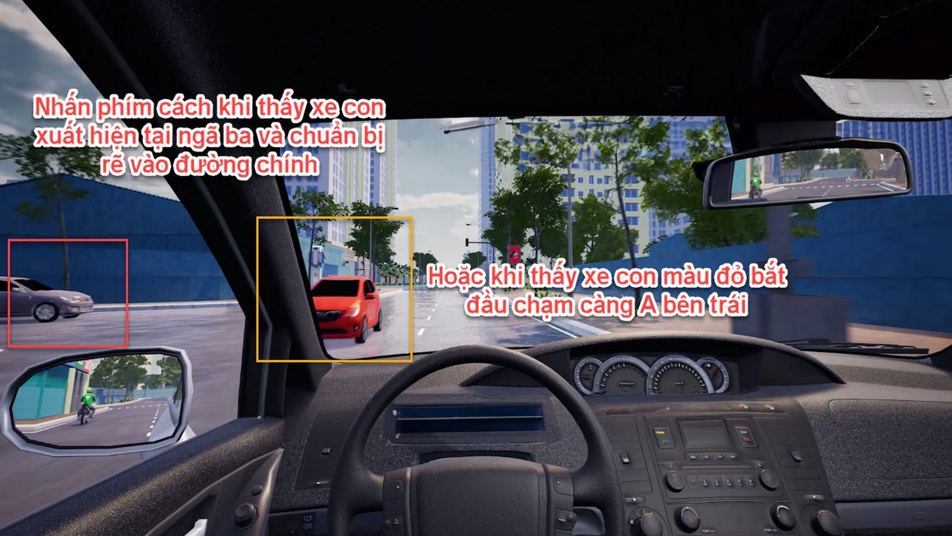 Hai xe máy dàn hàng ngang