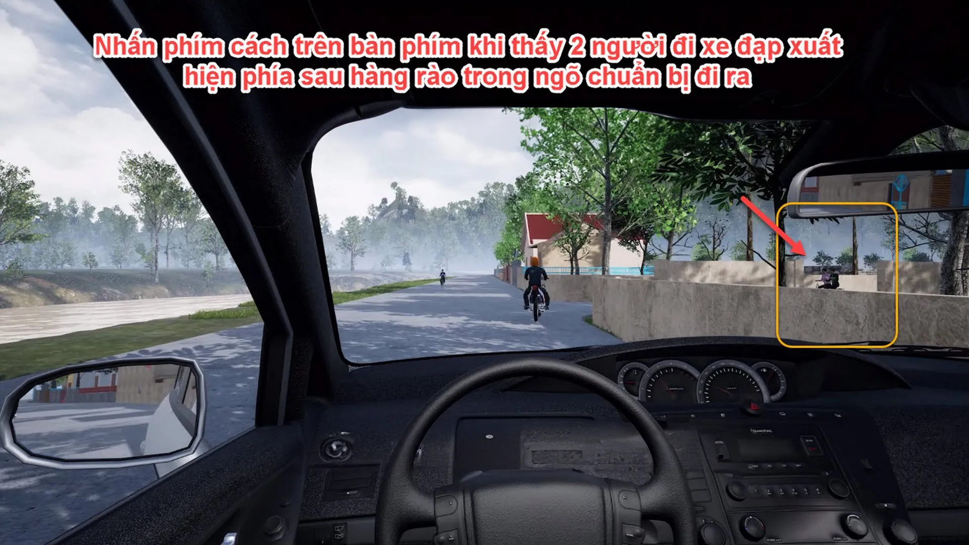 Máy kéo chạy giữa đường